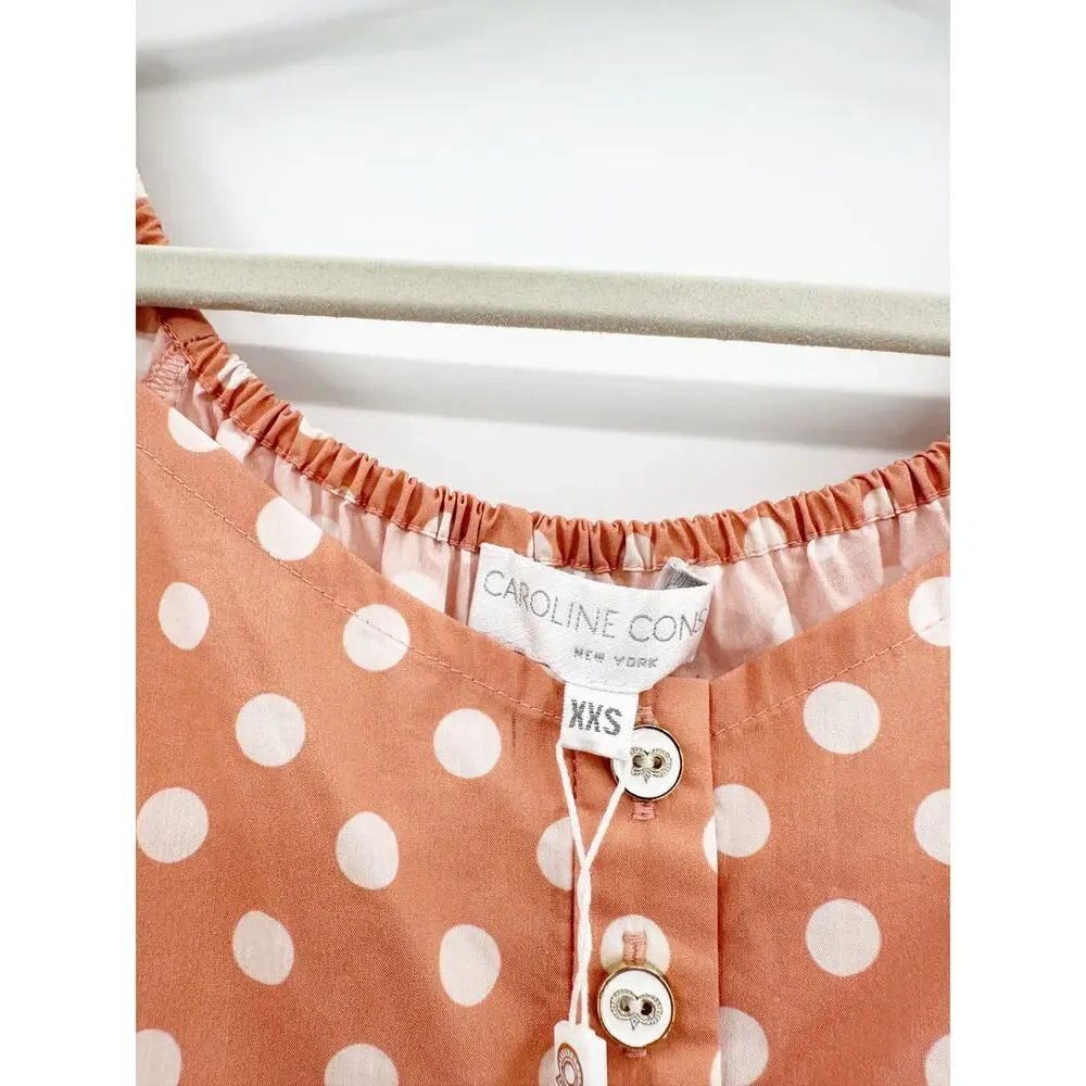 CAROLINE CONSTAS Blush Pink Dina Mini Dress XXS NWT‎